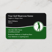 ゴルフテーマモダン名刺 名刺 (正面)