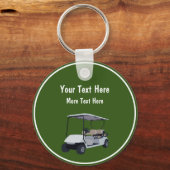 ゴルフテーマ促進キーホルダーゴルフカーテーマ キーホルダー (正面)