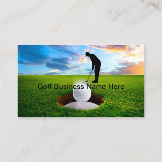 ゴルフテーマ名勝名刺 名刺 (正面)