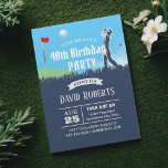 ゴルフテーマ屋外40th誕生日パーティー 招待状<br><div class="desc">ゴルフ遊の外外40歳の誕生日パーティの招待状。</div>