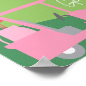 ゴルフテーマ推測ベビーの性別ポスター ポスター (角)