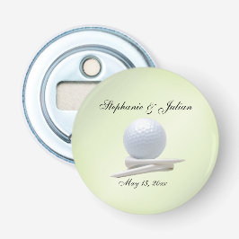 ゴルフテーマ結婚のグリーン名と日付 栓抜き