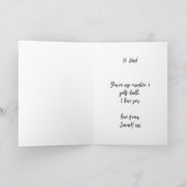 ゴルフテーマ誕生日カードパパ カード (内部)