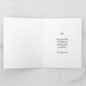 ゴルフテーマ誕生日カード カード (内部)