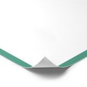 ゴルフテーマ誕生日写真表示 ポスター (角)