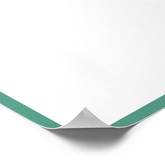 ゴルフテーマ誕生日写真表示 ポスター (角)