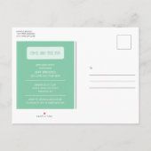 ゴルフテーマ誕生日招待状はがき インビテーションポストカード (裏面)