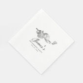 ゴルフテーマ退職パーティーカスタム スタンダードランチョンナプキン (角)