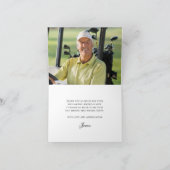 ゴルフテーマ60誕生日 サンキューカード (内部)