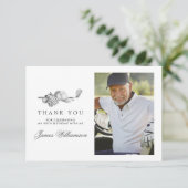 ゴルフテーマ90th誕生日写真 サンキューカード (スタンド正面)