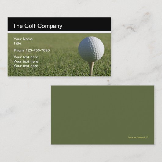 ゴルフテーマ 名刺 (正面/裏面)