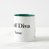 ゴルフディーバレッドハイアーレウィメンゴルファーMAG マグカップ (中央)