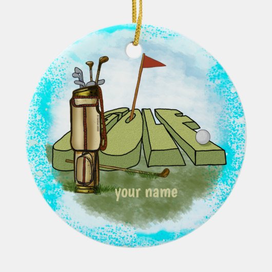 ゴルフデイオーナメント セラミックオーナメント (正面)