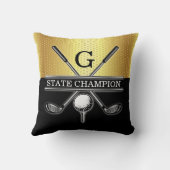 ゴルフデザインのリーススロー枕 クッション (裏面)