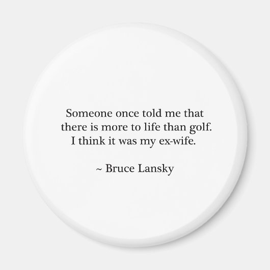 ゴルフデザインより人生へ マグネット (正面)