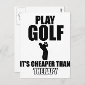 ゴルフデザイン ポストカード (正面/裏面)