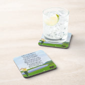 ゴルフデザイン: 友人の詩のコースター コースター (右側)