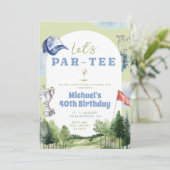 ゴルフトリップ誕生日週末旅行 招待状 (スタンド正面)