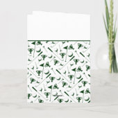 ゴルフトロフィークラブカスタム文字スポーツハンサム カード (裏面)