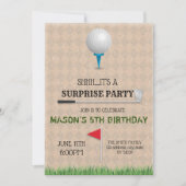 ゴルフトーナメントのパーティの招待状 招待状 (正面)