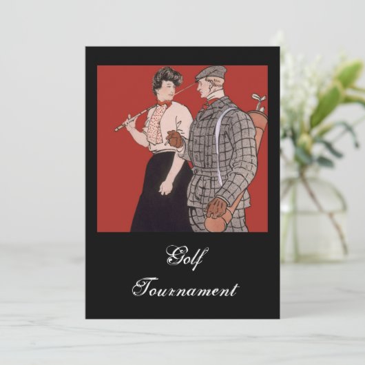 ゴルフトーナメントの招待状 招待状 (スタンド正面)