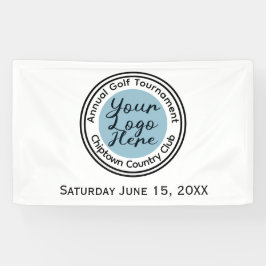 ゴルフトーナメントまたはイベントのカスタムロゴをパーソナライズ 横断幕