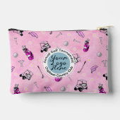 ゴルフトーナメントまたはイベントカスタムのロゴパーソナライズされた アクセサリーポーチ (裏面)