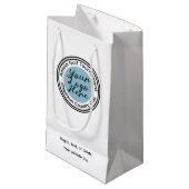 ゴルフトーナメントまたはイベントカスタムのロゴパーソナライズされた スモールペーパーバッグ (正面アングル)