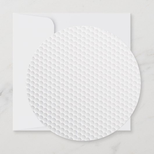 ゴルフトーナメントゴルフボール招待状 招待状 (裏面)