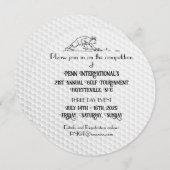 ゴルフトーナメントゴルフボール招待状 招待状 (正面/裏面)