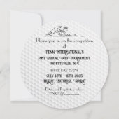 ゴルフトーナメントゴルフボール招待状 招待状 (正面)