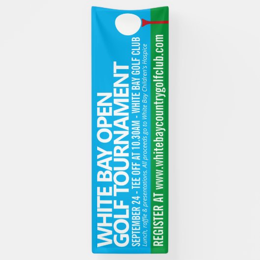 ゴルフトーナメントシンプルゴルフイベント 横断幕 (縦)