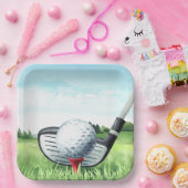 ゴルフトーナメントパーティー紙プレート ペーパープレート (パーティー)