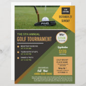 ゴルフトーナメントフライヤーテンプレート (正面/裏面)