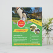 ゴルフトーナメントフライヤーテンプレート (スタンド正面)