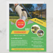 ゴルフトーナメントフライヤーテンプレート (正面)