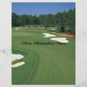 ゴルフトーナメントフライヤー チラシ (裏面)