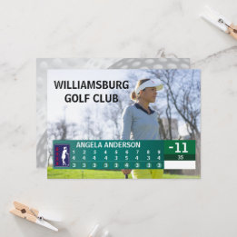 ゴルフトーナメント低得点ゴルファー賞 招待状