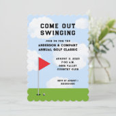 ゴルフトーナメント招待状 招待状 (スタンド正面)
