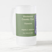 ゴルフ🏌トーナメント賞 フロストグラスビールジョッキ (正面左)