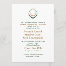 ゴルフト企業のーナメント招待状 招待状