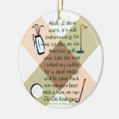 「ゴルフナットオーナメント」 セラミックオーナメント (左)