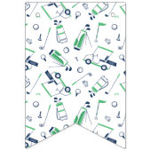 ゴルフハッピーバースデーバナー バンティングフラッグ (第1の旗)