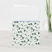 ゴルフハッピーバースデー独自のメッセージを追加 シーズンカード (裏面)