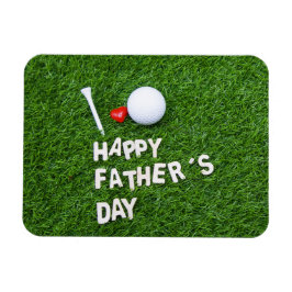 ゴルフハッピーパパの日ゴルフボールとティー マグネット