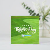 ゴルフハッピーパパの日ゴルフ場でボールと (スタンド正面)