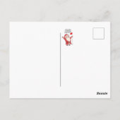 ゴルフハッピーホリデー食べスリープゴルフリピートサンタ ポストカード (裏面)