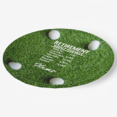 ゴルフハッピーリタイアメントクイーン退職した紙プラット ペーパープレート (アングル)