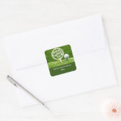 ゴルフハッピー父の日ゴルフパパ スクエアシール (封筒)