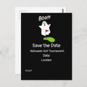 ゴルフハロウィンデーと幽霊保存日 ポストカード (正面/裏面)